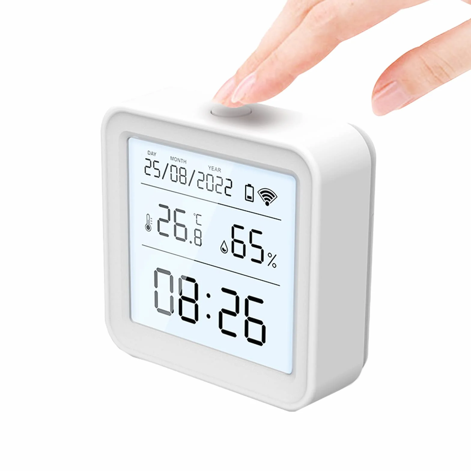 eMylo Zigbee Termometro Humedad Casa, Tuya termómetro higrómetro inteligente para monitor remoto y alerta, termómetro interior de alta precisión, Compatible con Alexa Google Home