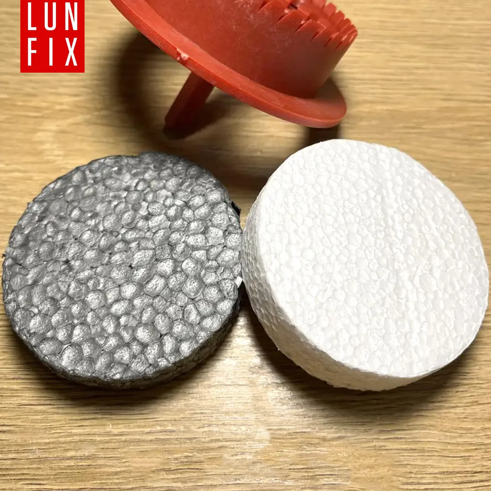100 tapones de poliestireno expandido (EPS), diámetro de 67 x 17 mm, color blanco, para tacos aislantes, aislamiento en WDVS, apto para fresadoras, discos de poliestireno