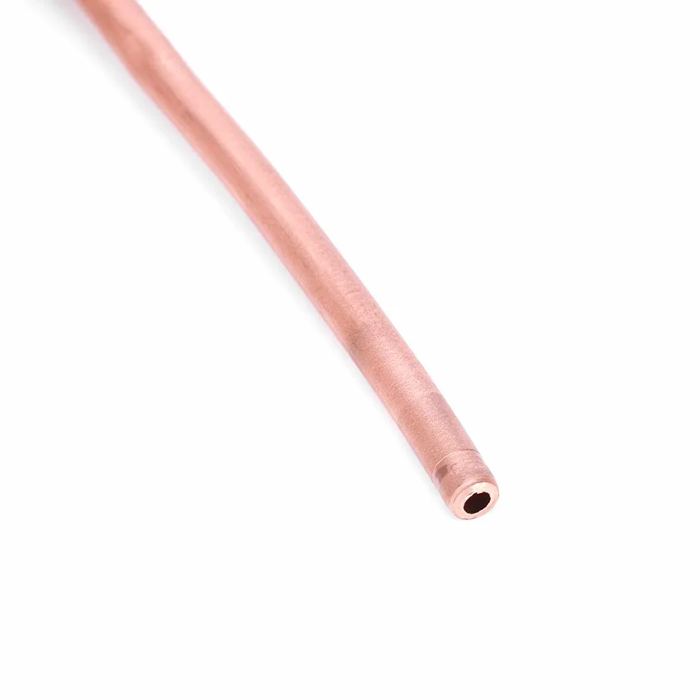Bobina de Tubo de Cobre Blando 6mm OD 4,8mm ID 0,6mm 2m para Aire Acondicionado Refrigerador