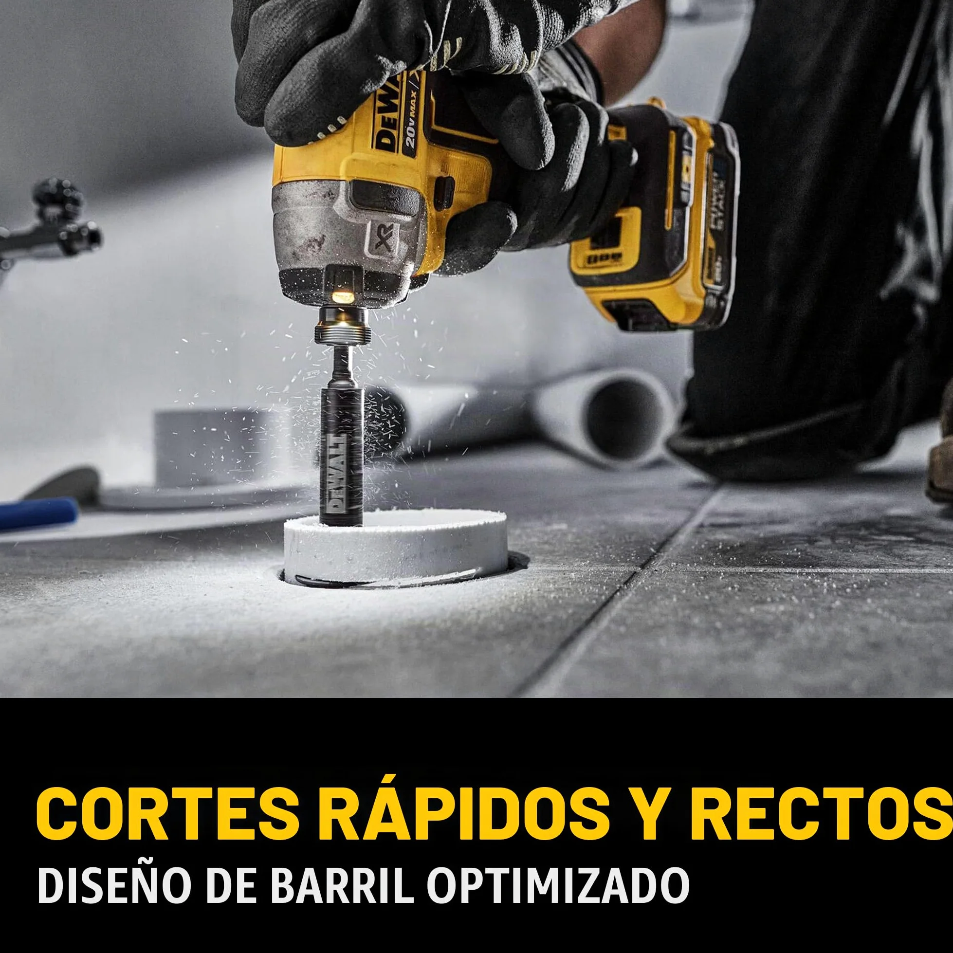 DEWALT Impact Connect - Cortador de tuberías, cortador de PVC, rueda de corte de grano de diamante (DWAIPCIR)