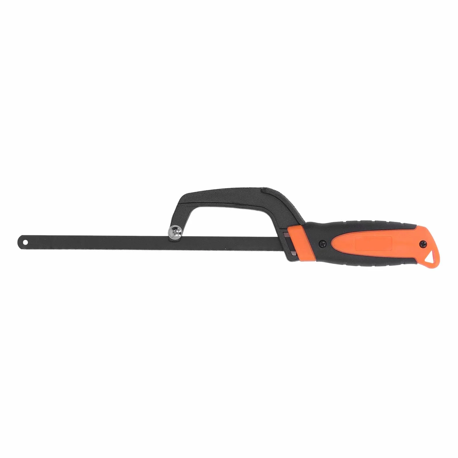Pro Mini Sierra para Metales con Marco de Aluminio, Mango de Goma ómico, Base Acanalada, Ajustable para Corte Preciso de Madera, PVC, Tubos, Herramienta Manual para Bricolaje y Carpintería