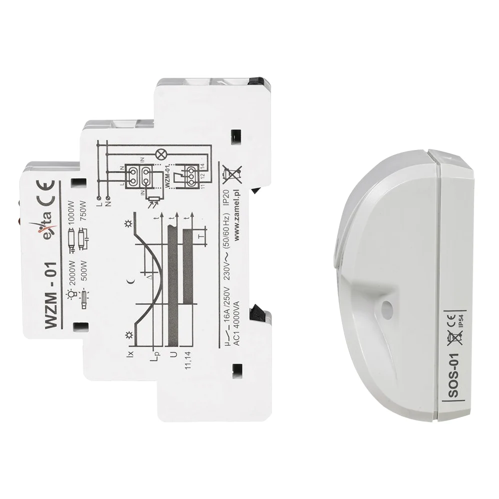 Exta Interruptor Crepuscular, WZM de 01/Sos, 2 Piezas