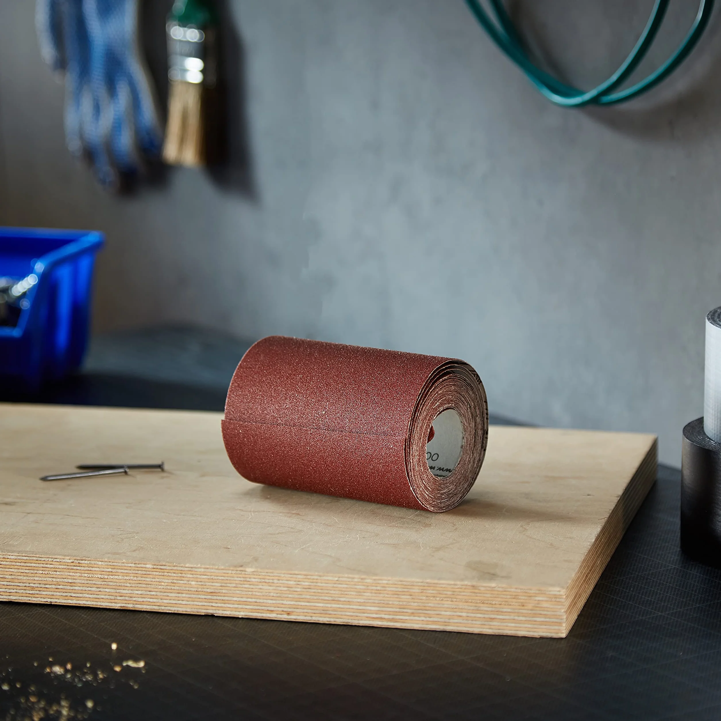 wolfcraft Rollo de papel abrasivo para madera/metal I 3174000