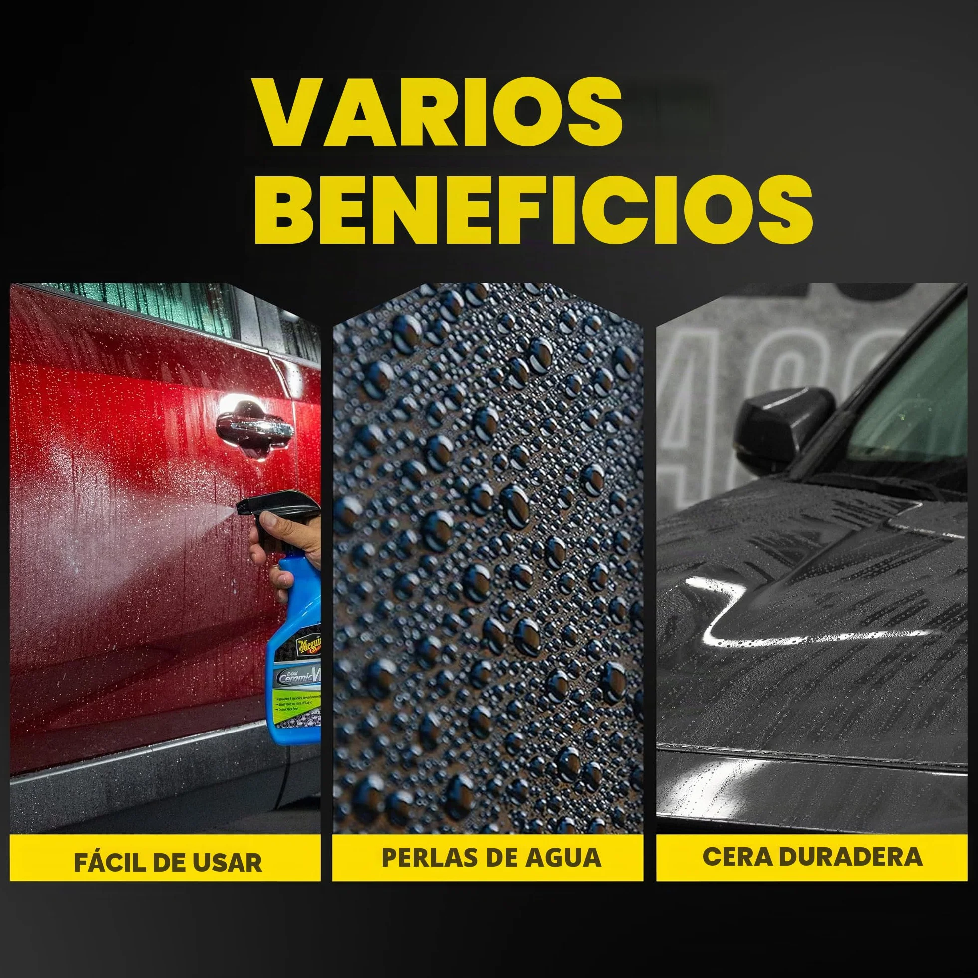 Meguiar's G190526 Hybrid Ceramic Wax - Cera Híbrida Cerámica en Spray, 768 ml.