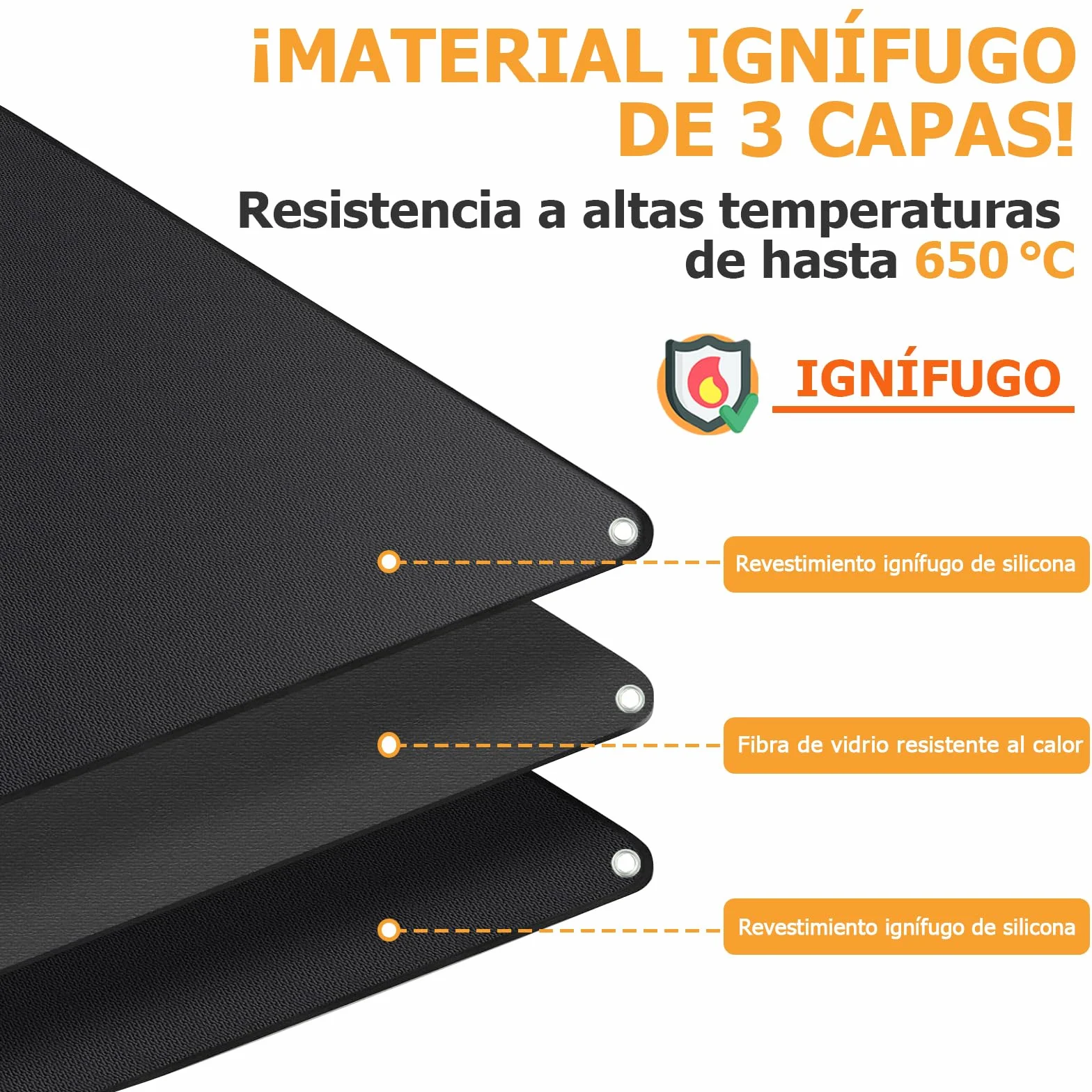 Alfombra Ignifuga para Chimenea, Alfombra Chimenea Ignifuga, Protector Suelo Chimenea, Alfombra de Fibra de Vidrio recubierta de Silicona, Alfombra Ignífuga para Chimenea y Estufa (100 * 180CM)