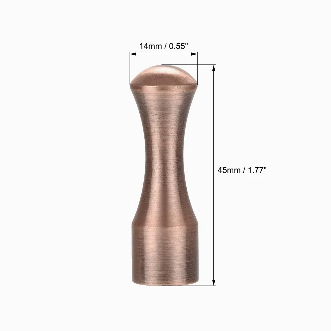 sourcing map Gancho de pared para toalla de baño, ganchos para colgar en la pared, 14 x 45 mm (DXL) de cobre cepillado, 3 unidades