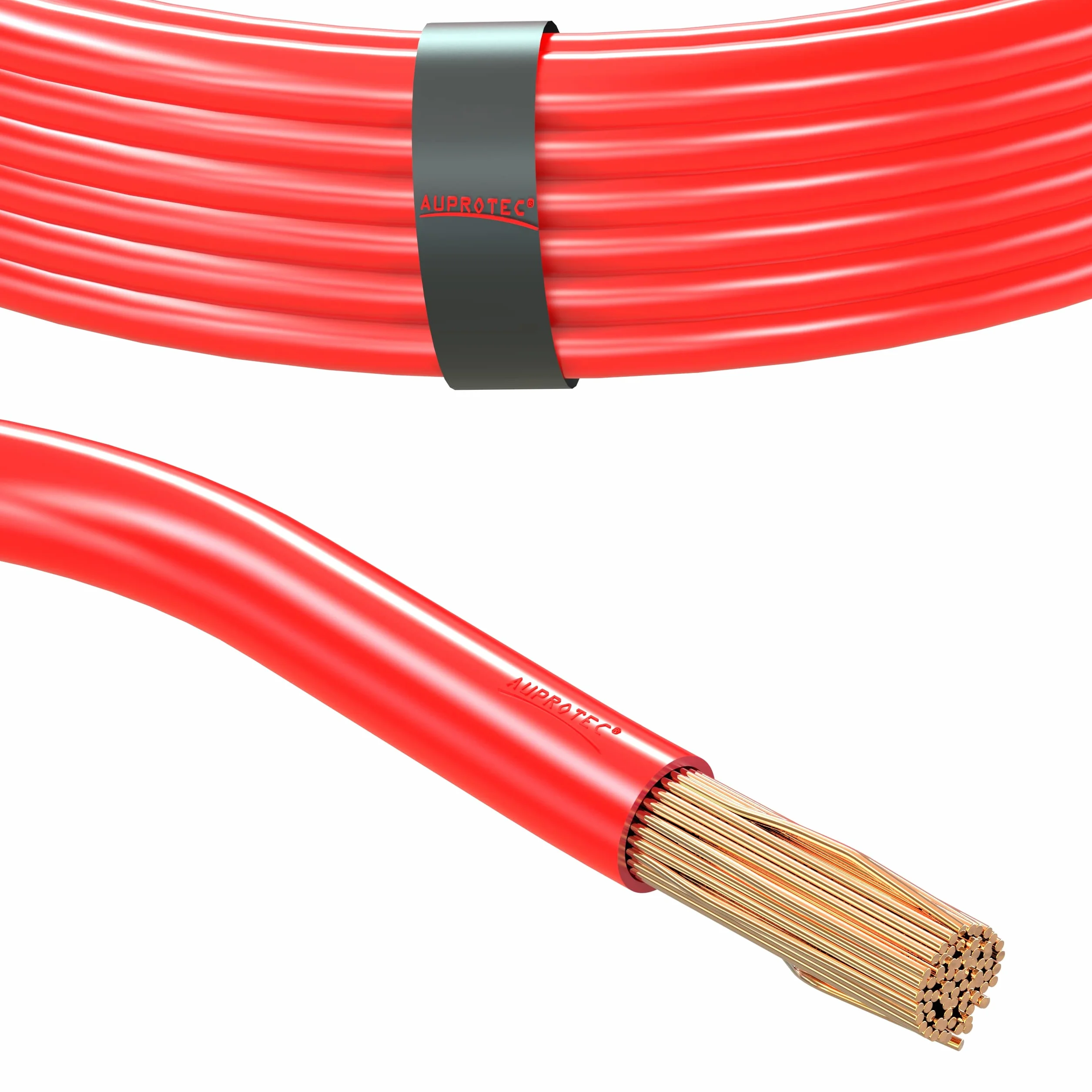 Cable eléctrico automovìl 50.0 mm² Cable unipolar de battería longitud 1m 5m o 10m selección: 1m 50.0 mm² hilo de cobre, rojo