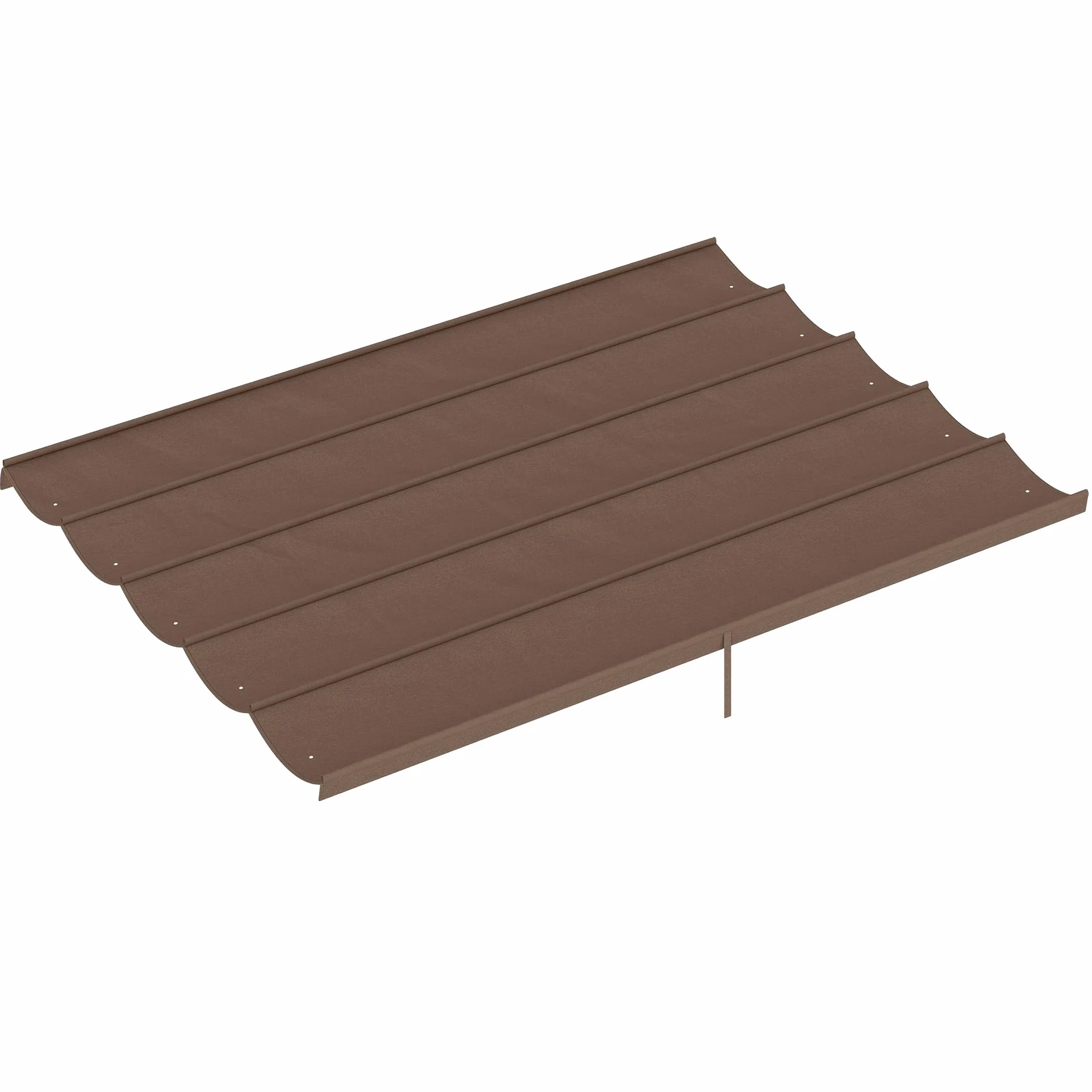 Outsunny Techo de Pérgola 3,5x2,6 m, Repuesto Retráctil UV30+, Toldo Jardín Café