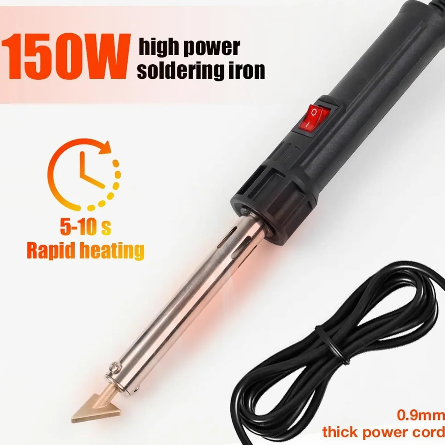 Plástico Soldadura Máquina Kit de soldador para reparación de parachoques de coche de 50 W/150 W,máquina de soldar plástico con PP, PE, PVC y ABS.(50W SET)