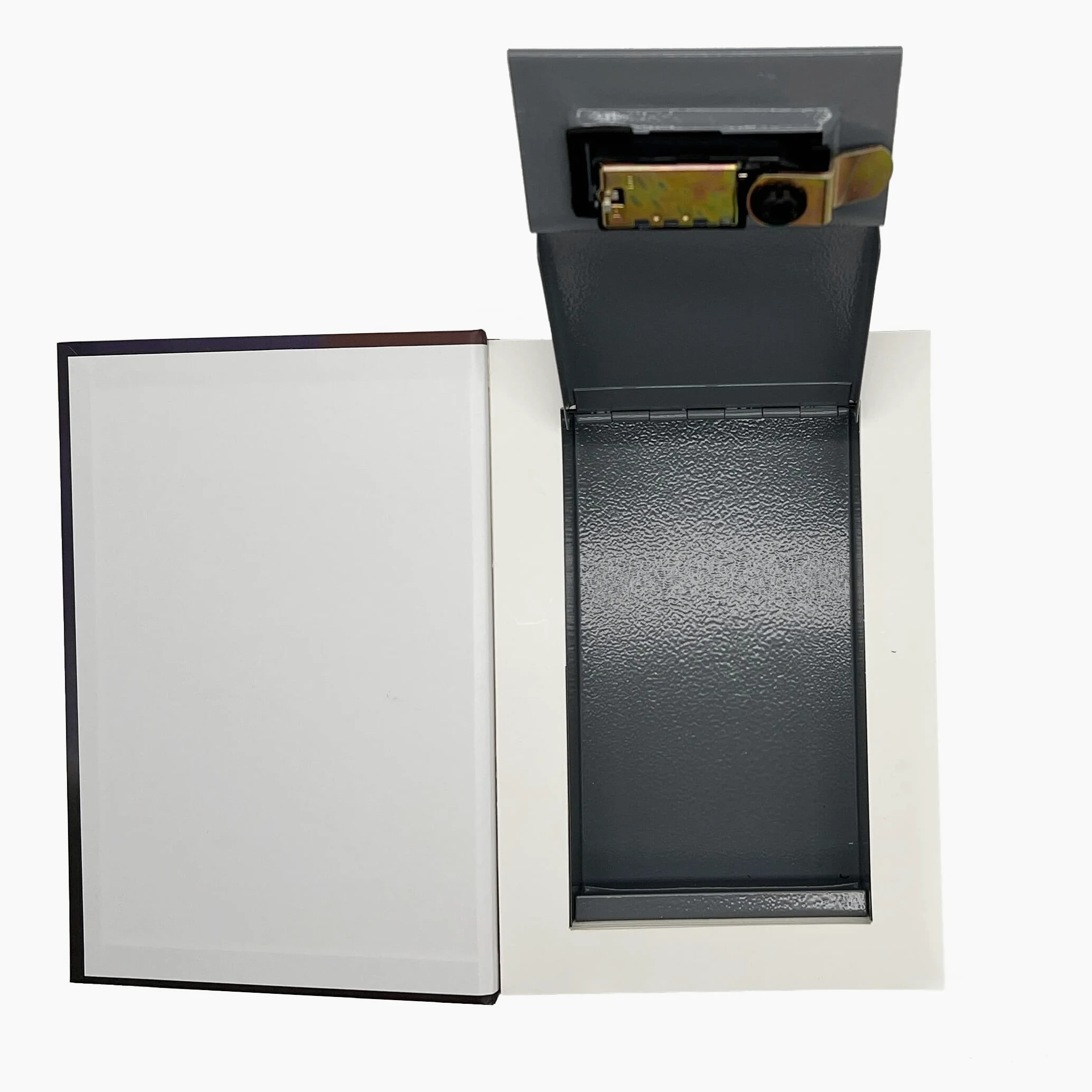Caja fuerte de libro de transferencia de papel real para joyas y hueca con compartimento oculto, llave y cerradura de combinación (Biblia, cerradura de combinación)
