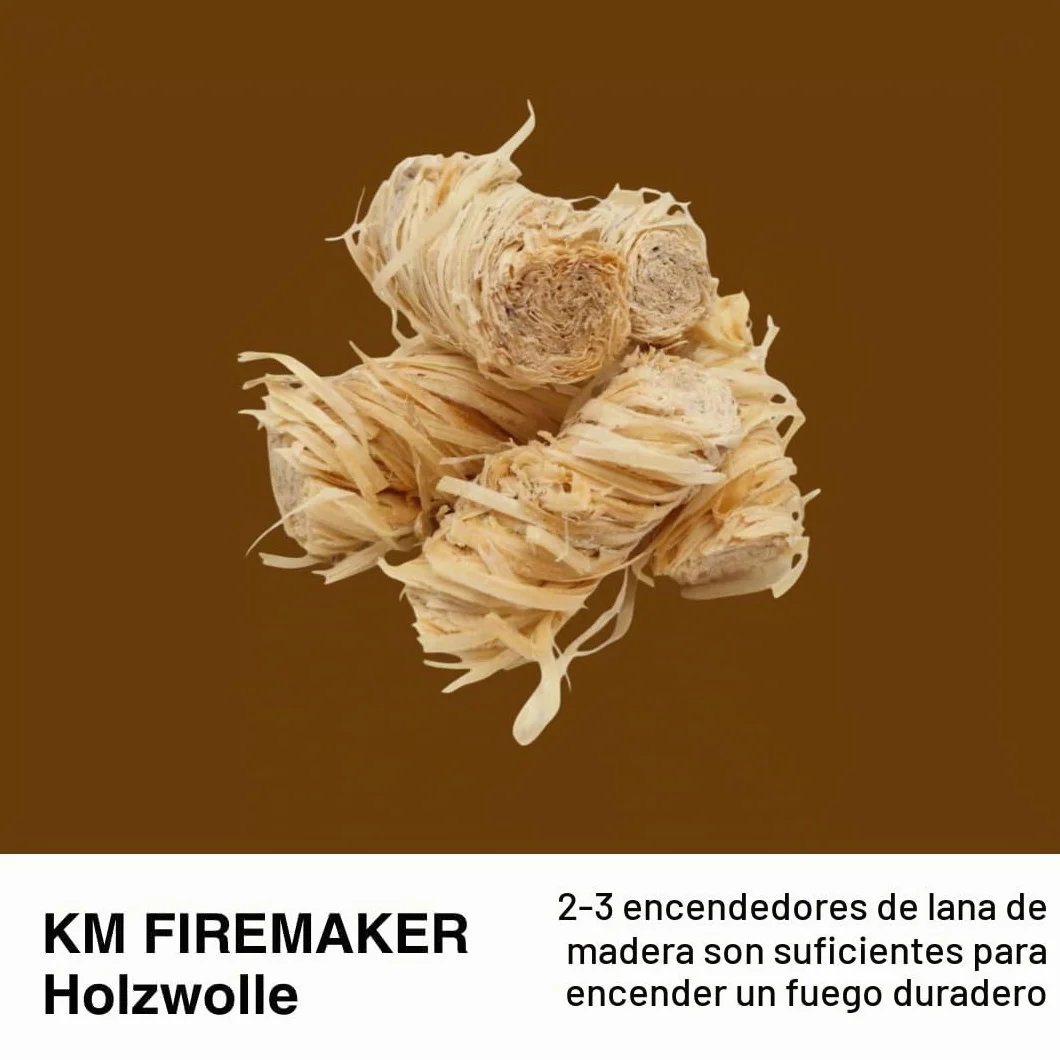 2 kg de encendedor de lana de madera ecológica
