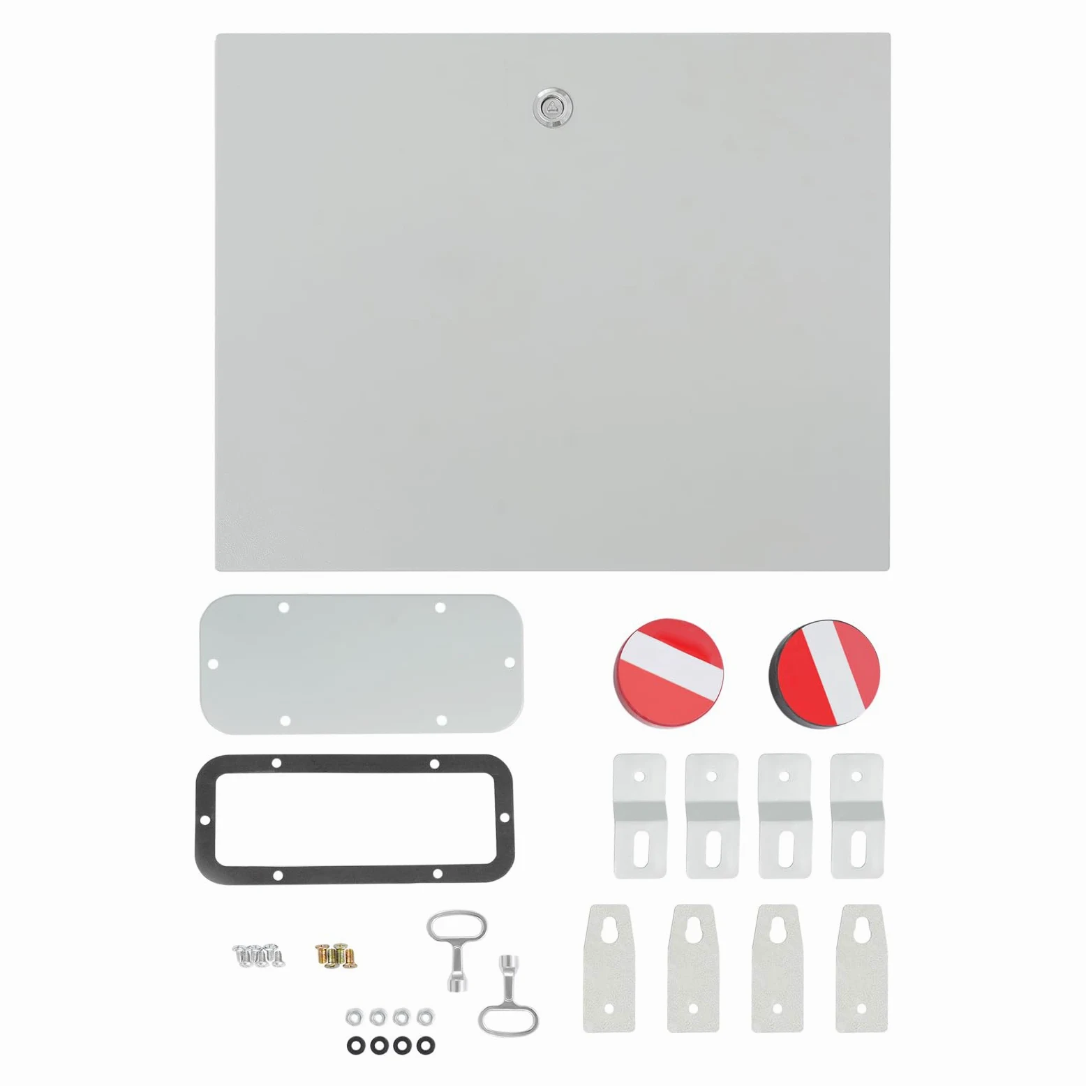 Caja de distribución 40 x 20 x 50 cm, resistente al agua, armario de acero para exteriores con cerradura de seguridad, caja de control para aplicaciones interiores y exteriores