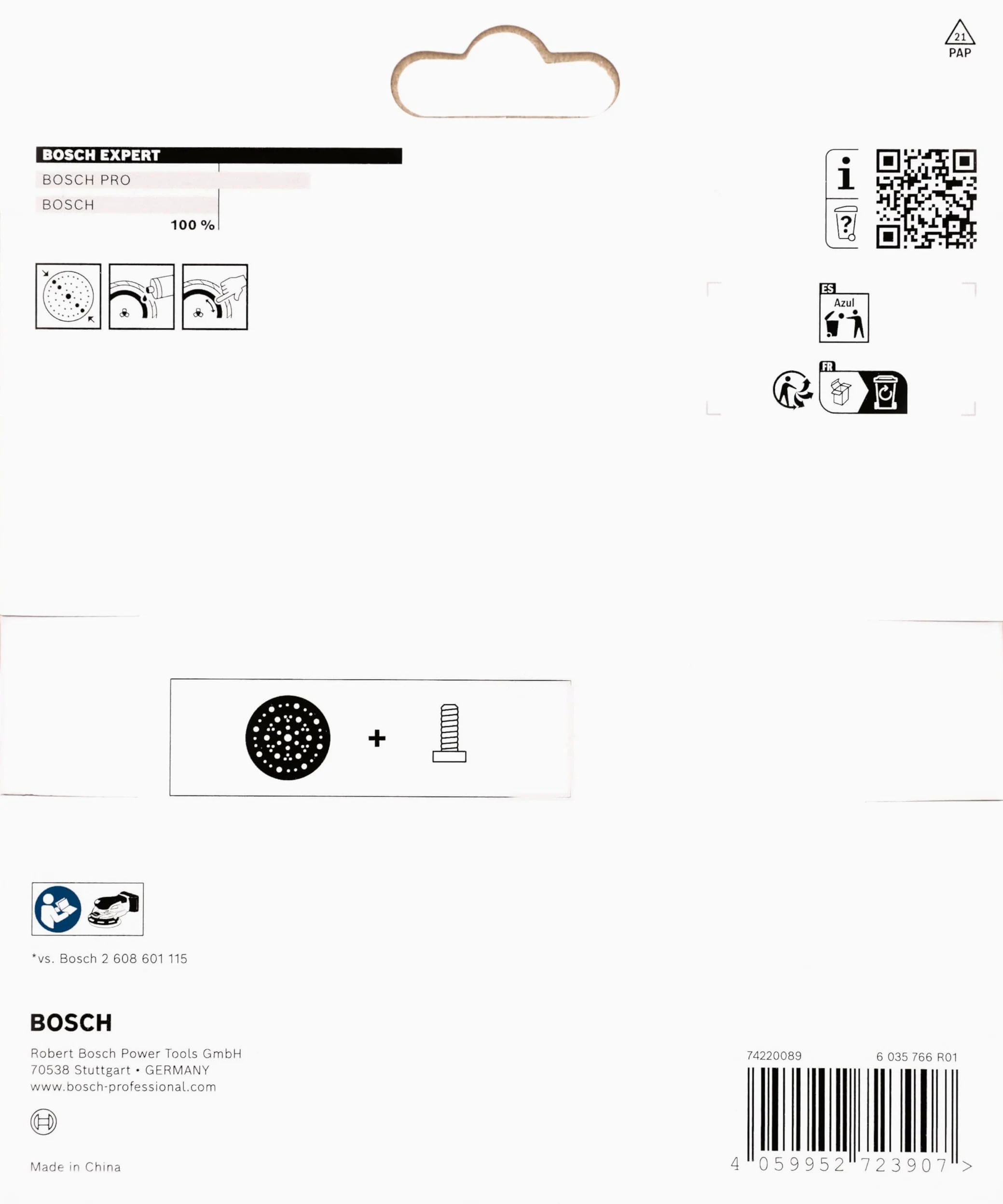 Bosch 1x Plato de lija EXPERT Multihole para lijadoras excéntricas, 150 mm, blando (Ø 150 mm, Professional Accesorios Lijadora excéntrica)