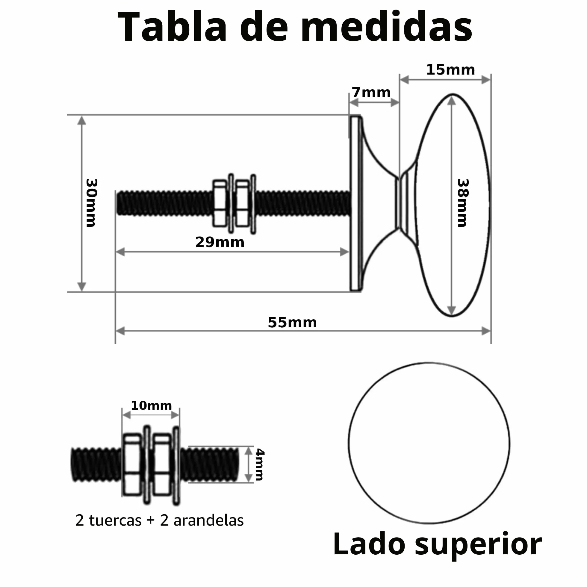 Juego de 20 Pomos de Cerámica Blanca Vintage para Cómoda Cajón Armario Cocina