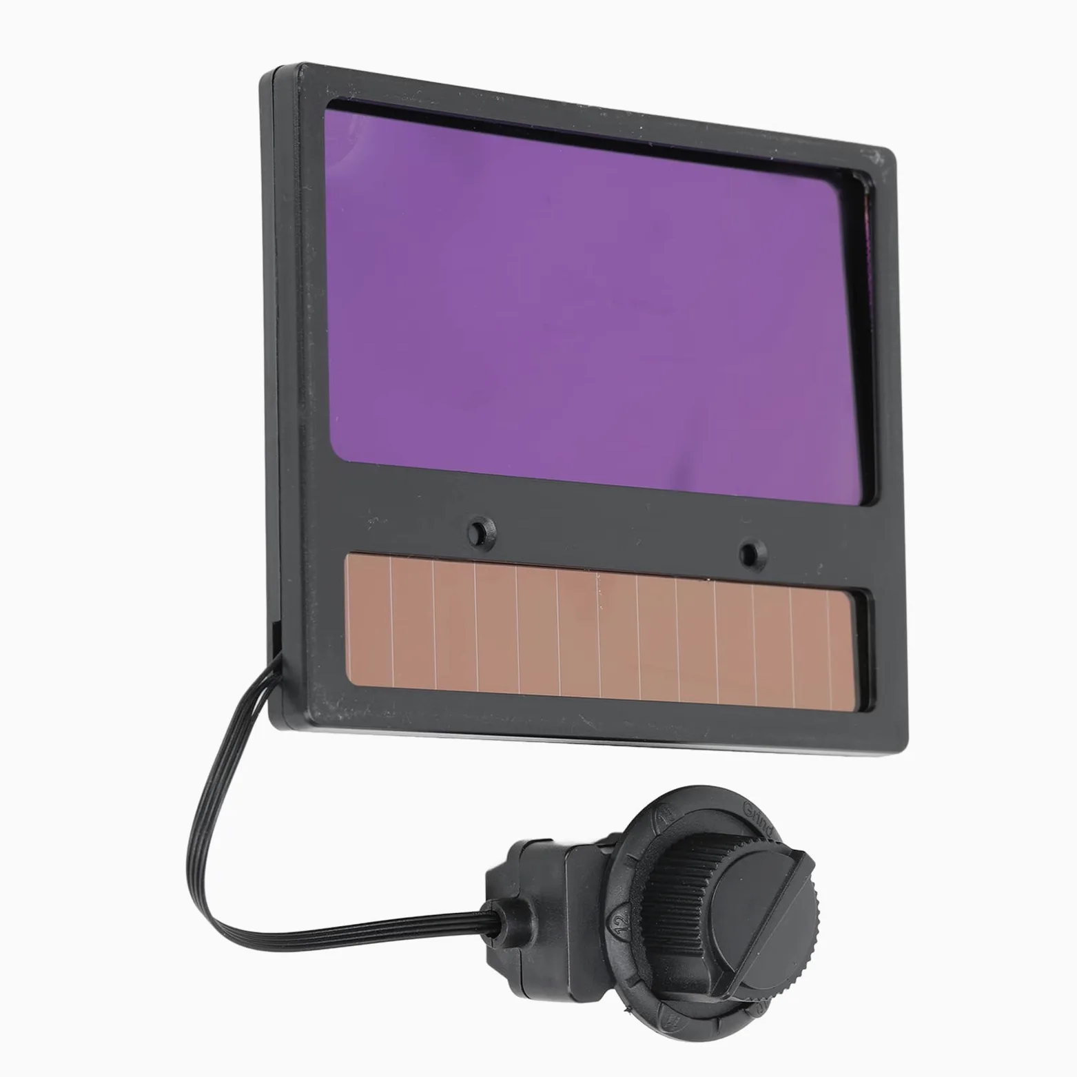 Lente de soldadura de oscurecimiento automático, lente de repuesto para casco de soldadura de sensibilidad ajustable, lente de soldadura de visión grande de 100 x 50 mm