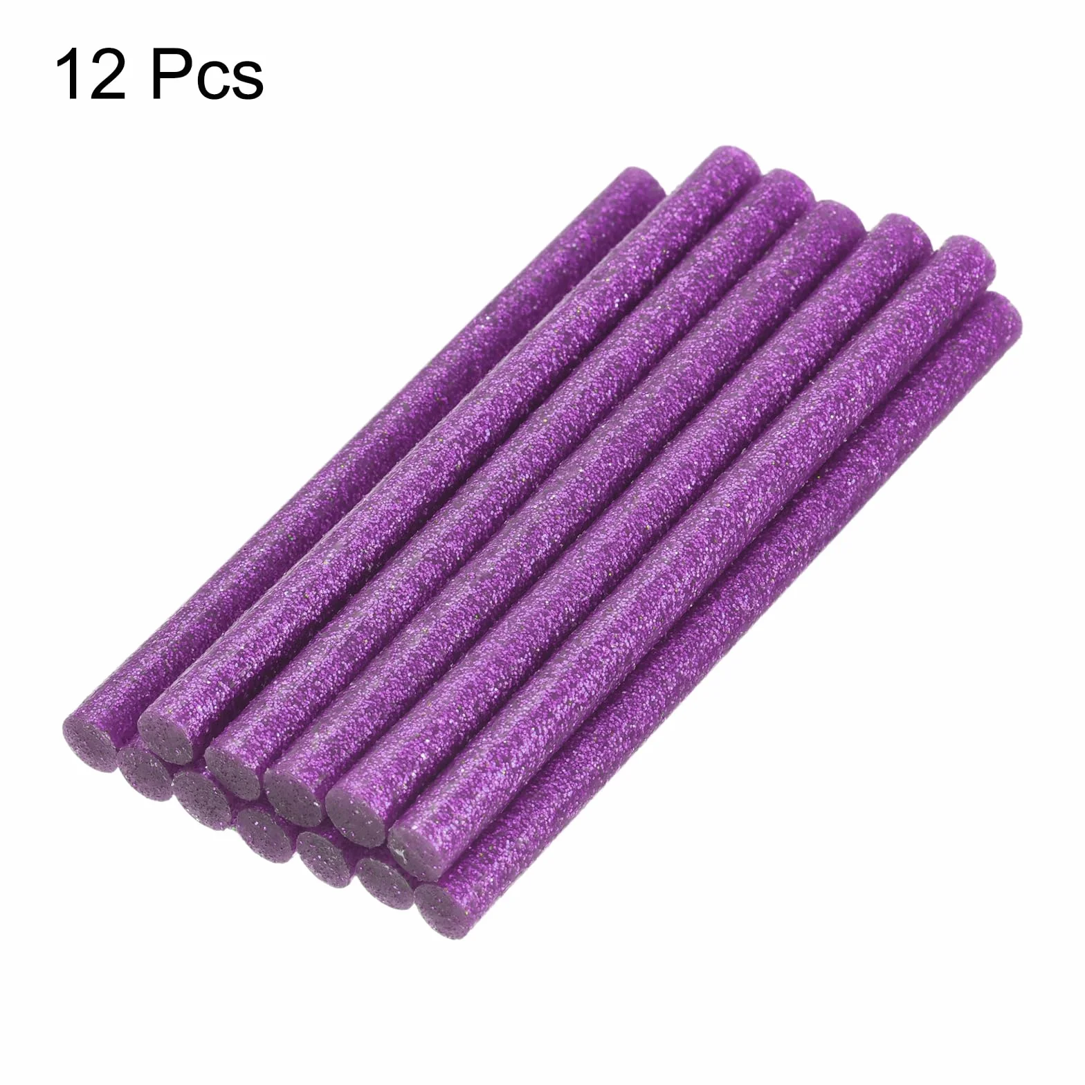 QUARKZMAN Barras de Pegamento Termofusible Mini para Pistola de Pegamento 0,27 Pulgadas x 4 Pulgadas Purpurina Morada 12 Unidades