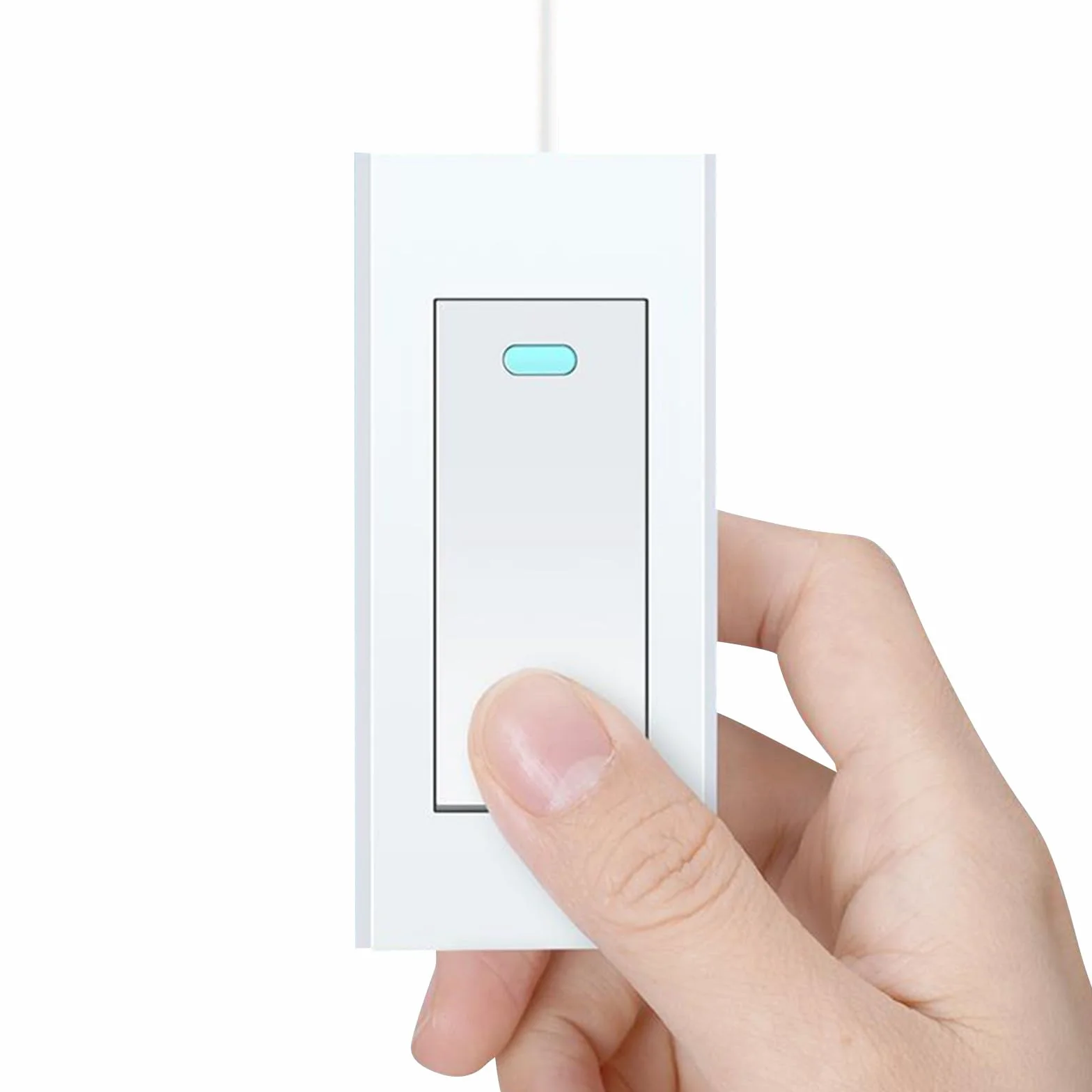 Interruptor de Pared Pequeño Botón Diseño Ultradelgado Interruptor Eléctrico para Lámpara de Hogar Uso Diario en Pared Pequeña Suministro de Luz
