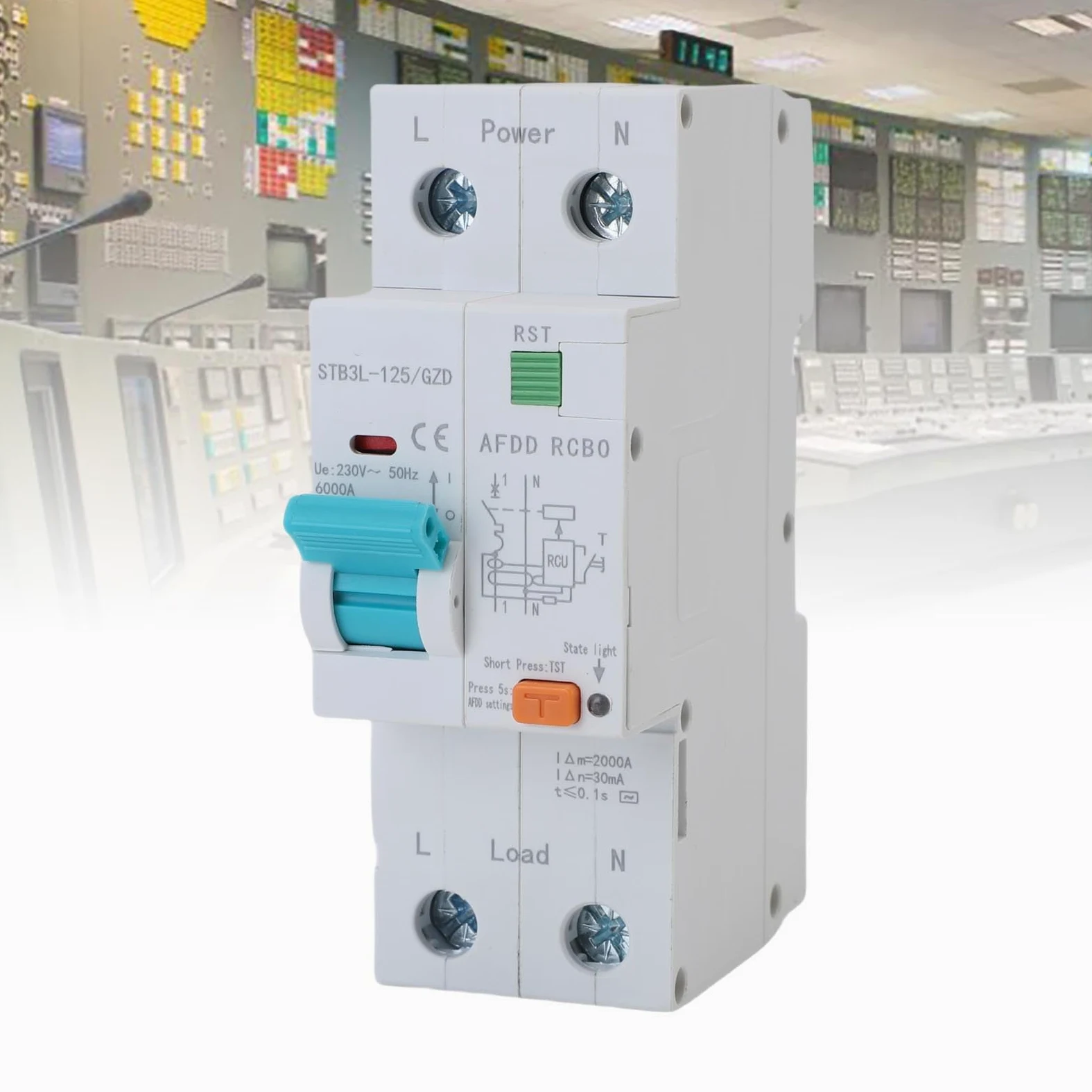 FTVOGUE Disyuntor de Falla de 1P+N AFDD RCBO RCCB Disyuntor en Miniatura 63A con Protección contra Fugas de Sobrecarga para Sistemas Eléctricos Domésticos e Industriales (40A)