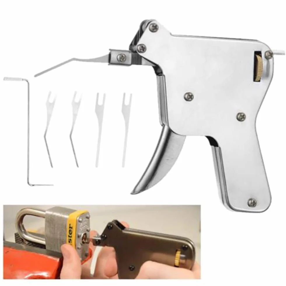 Lock Pick Gun Schlosser Tool Türschloss Abridor Desbloquear Herramientas Universal Desbloqueo Lockpicking Set