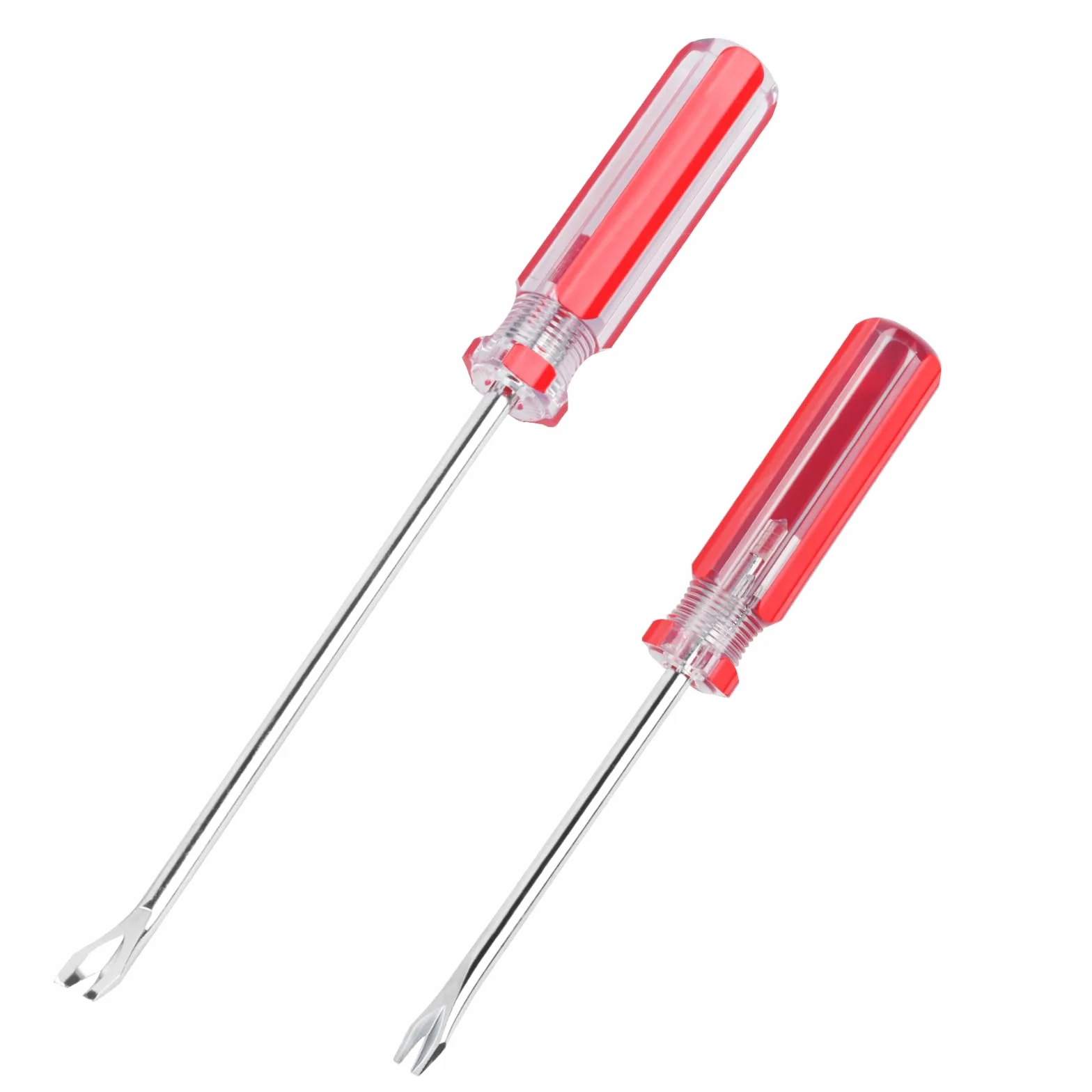 2 Piezas Removedor de Grapas Tapiceria, Destornillador Extractor de Clavos para Carpintería, Sacaclavos Clavadora para Acabados, Quitagrapas Palanca para Tapicería Herramienta de Extracción