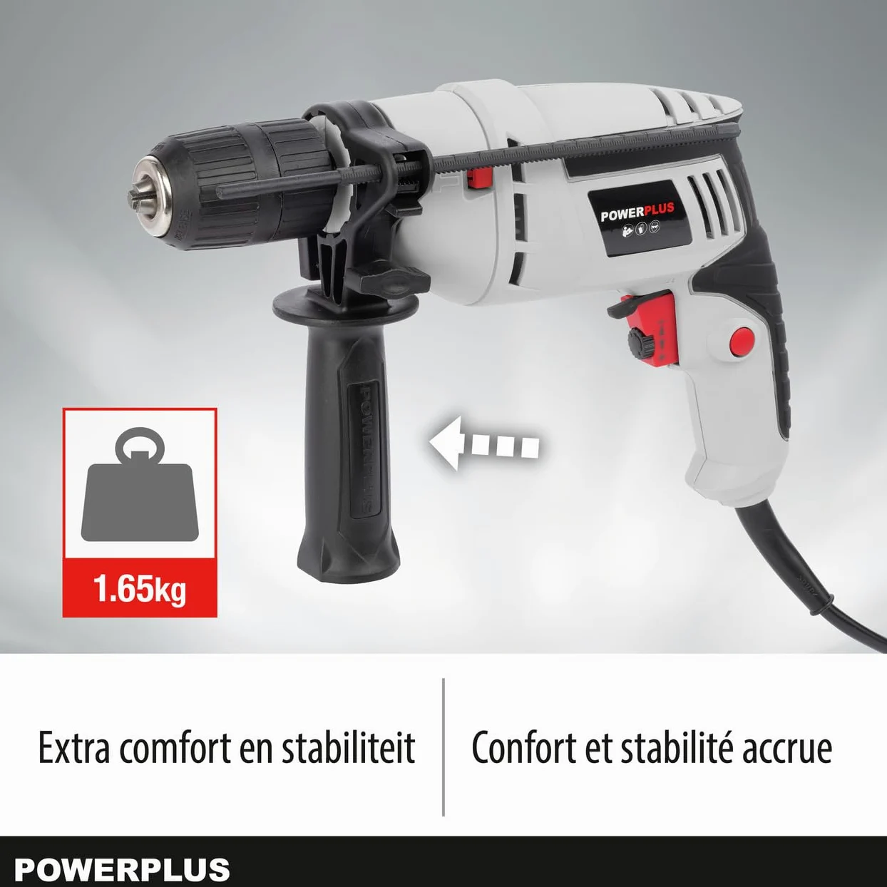 Taladro Percutor Eléctrico con cable Powerplus POWC10200 600w