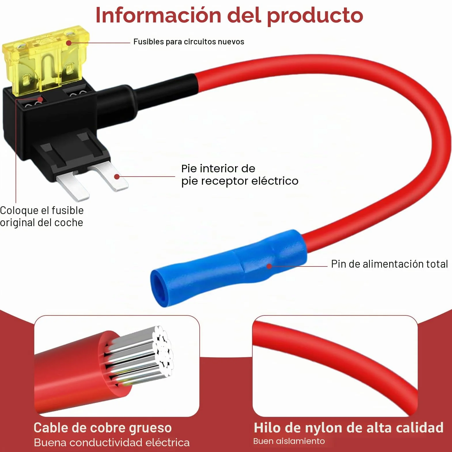 12 Piezas Portafusibles ATO ATC ATM APM 12V Fusible para Coche con 4 Tipos Mini Micro Micro2 Standard