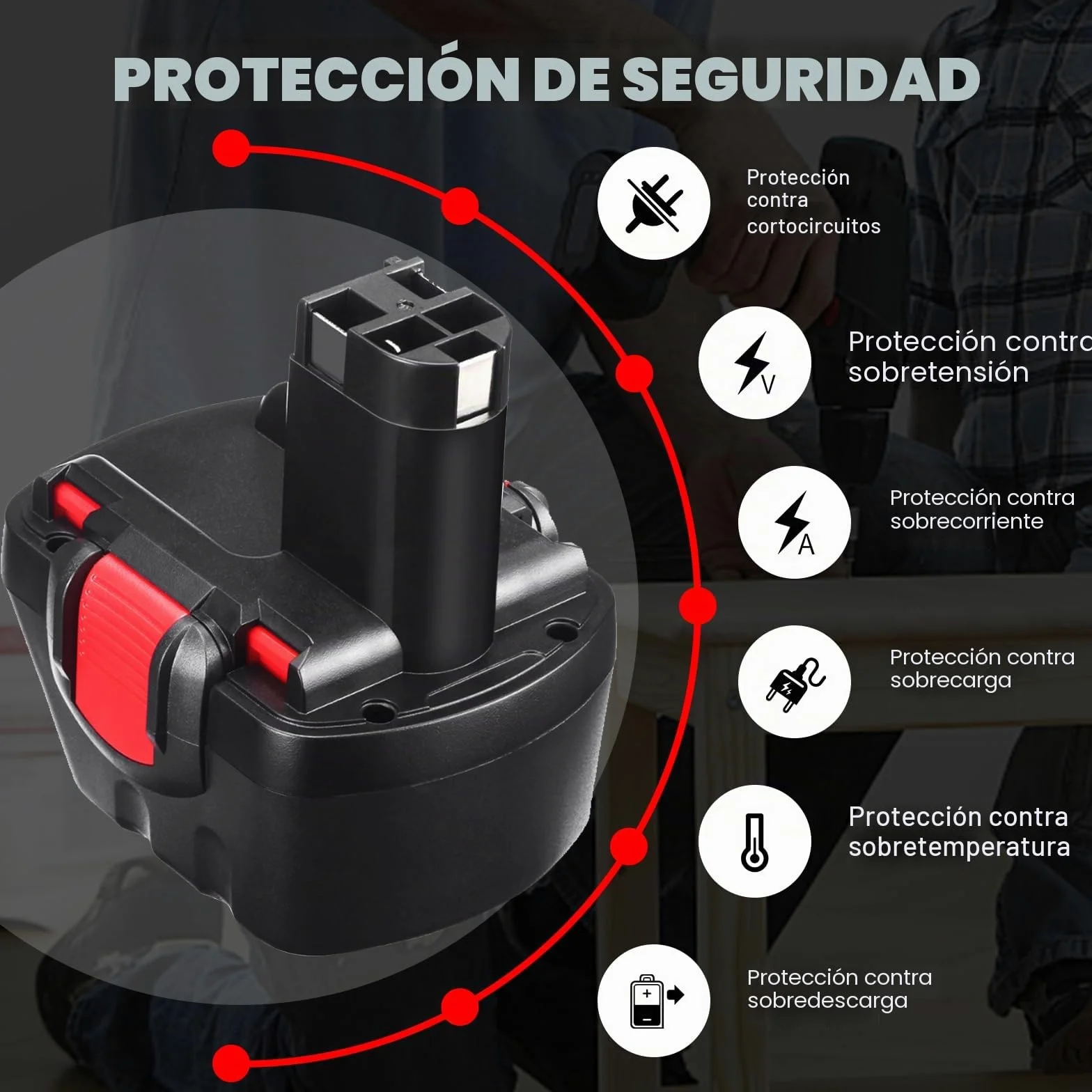 2X NI-MH de Repuesto para Bosch Bateria 12V 3.6Ah BAT043 BAT045 BAT120 BAT139 2607335542 2607335526 2607335526 2607335274 2607335709 GSR 12-2 12VE-2 PSR 12 GSB 12VE-2 22612 23612 32612