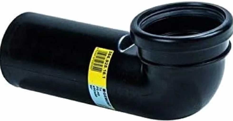 Geberit - Codo De Desagüe 90° Geberit Pe Para Inodoro Suspendido, Con Extensión: D 90Mm D1=90Mm (366.925.16.1)