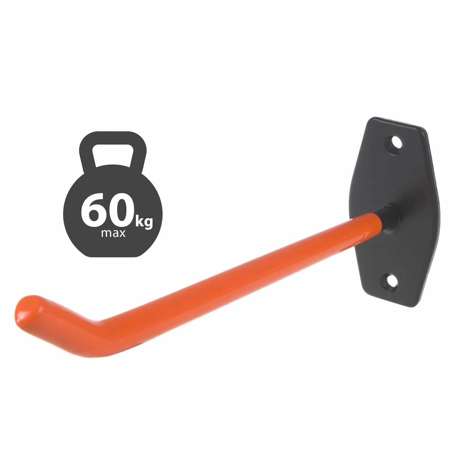 Maclean MC-437 Juego de 4 Soportes de Pared para Neumáticos, Ruedas, Escalera, Bicicleta, Material Acero, Carga máx. 60kg/1
