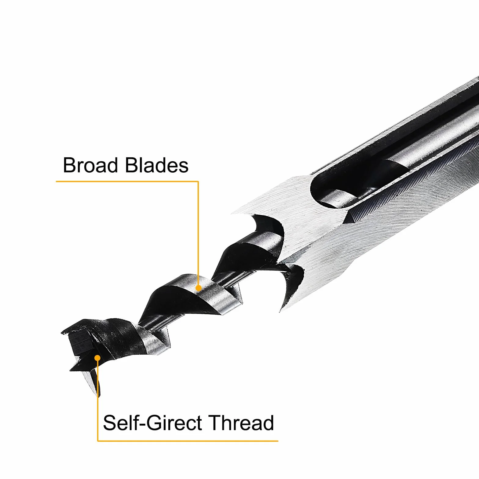sourcing map Broca de agujero cuadrado de 18 mm (45/64 pulgadas) de acero de alto carbono para máquina de espiga de mortaja de carpintería de carpintería