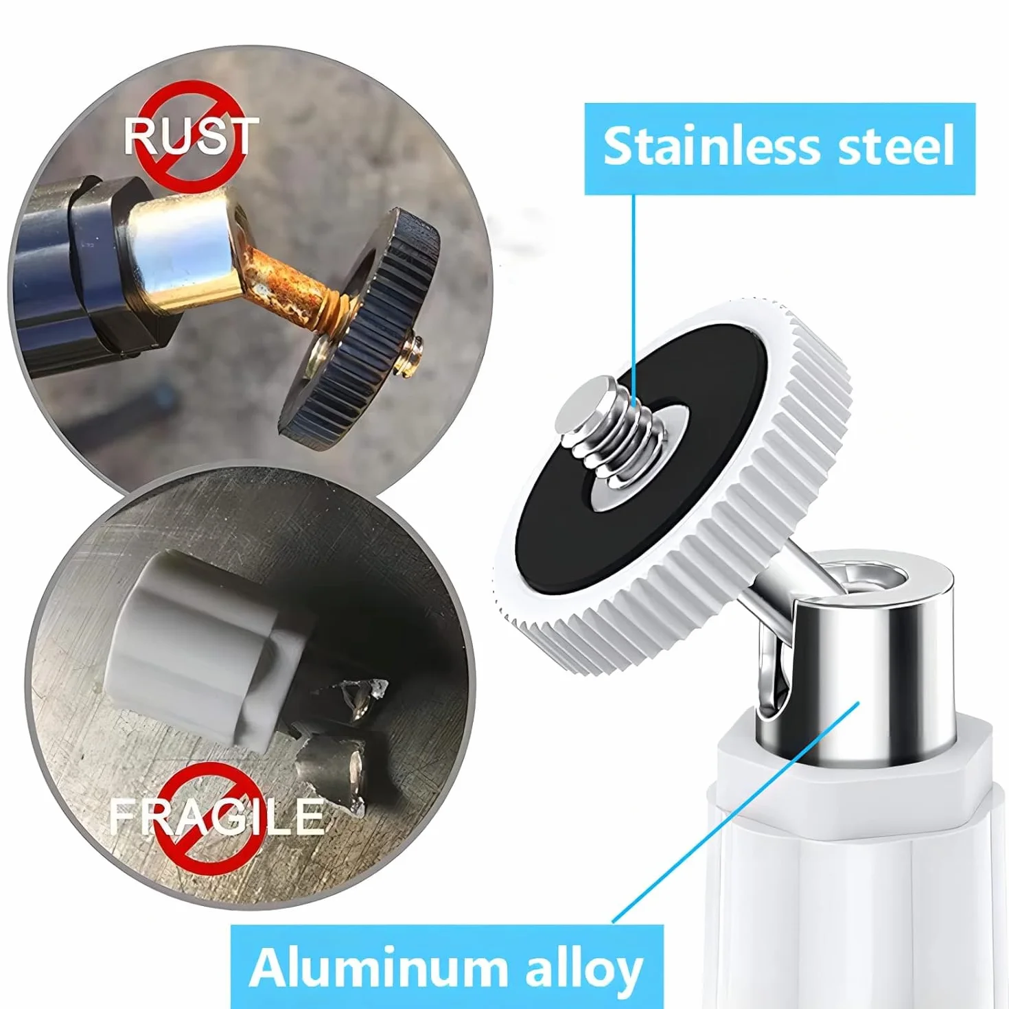 Soporte de pared para cámaras de seguridad eufy 2C/2C Pro, 2/2 Pro, 3C/S300, 3/S330 y eufyCam SoloCam S220/C210. ​​Ajustable 360 ​​grados, adhesivo o con tornillos (2 unidades)