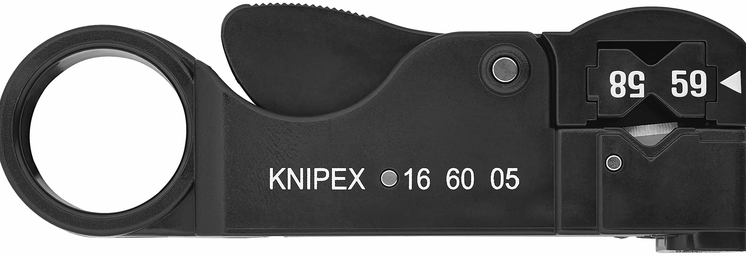 KNIPEX Pelacables para cables coaxiales en blister 105 mm, 16 60 05 SB