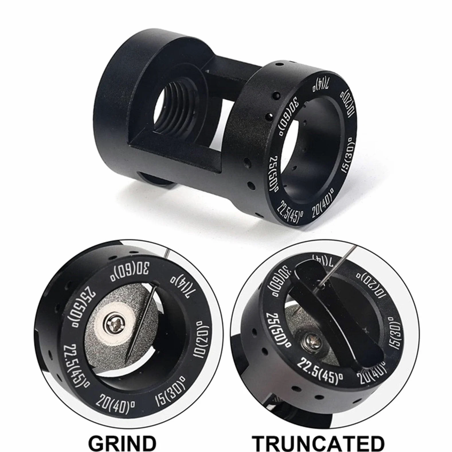 Afilador de Electrodos de Tungsteno, Cabezal de Amoladora de Electrodos, Herramienta de Soldadura TIG que Se Adapta a la Mayoría de Herramientas Rotativas con Rosca de 3/4-12