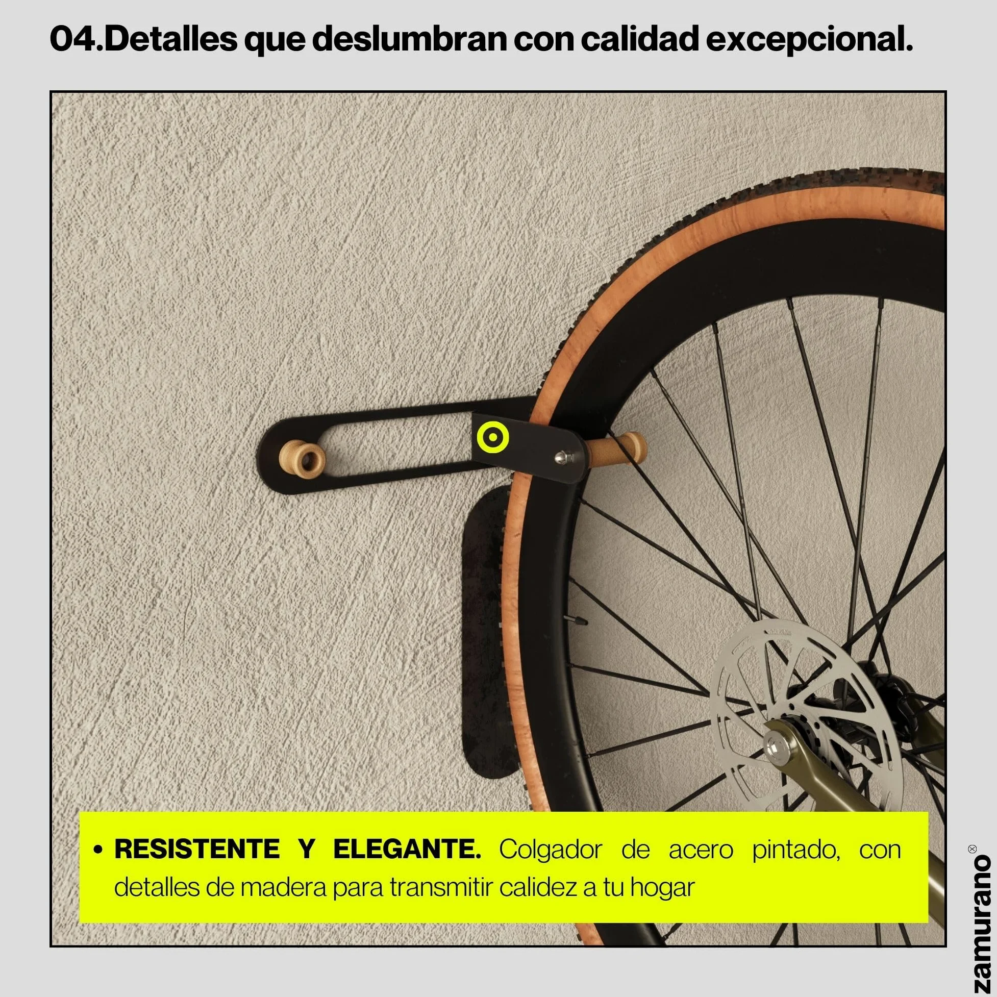 Soporte bicicleta pared, gancho bici vertical, colgador bicicleta y casco negro para bicis de carretera, mtb, eléctricas. (1)