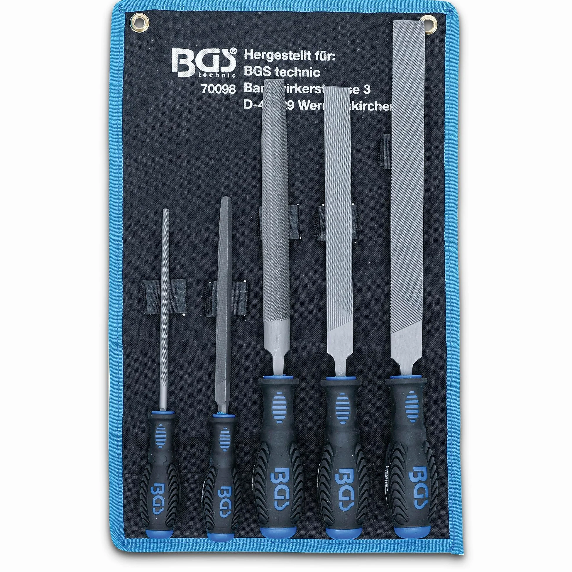 BGS 70098 | Juego de limas para taller | 5 piezas