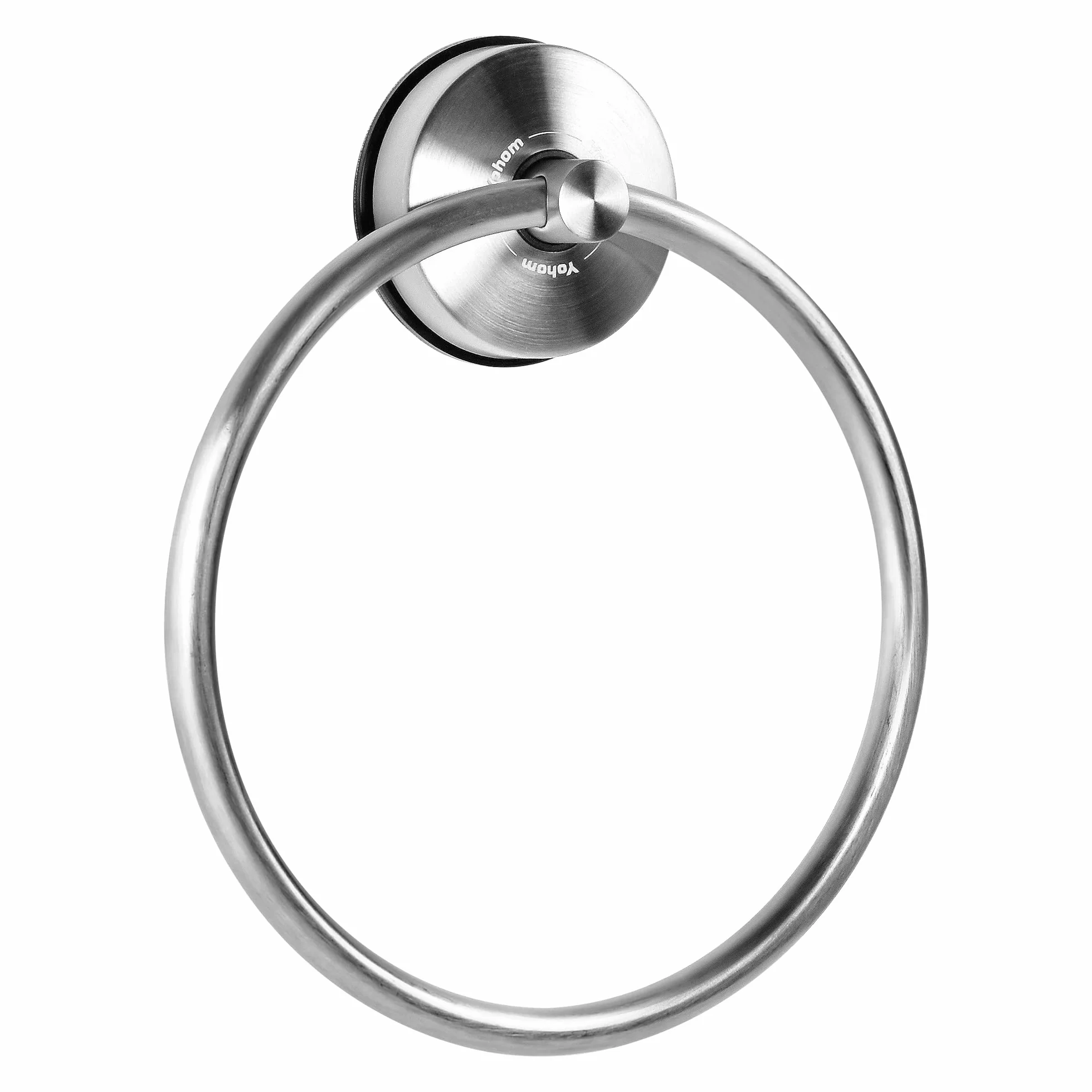 YOHOM Anillo de Toalla con Ventosa Toallero de Aro para Baño Cocina Acero Inoxidable Soporte de Toalla para Ducha Pared sin Taladro Plata