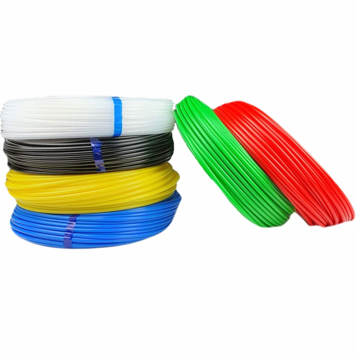 Manguera de polietileno de 25 m, 10/8 mm (diámetro exterior/diámetro interior), color azul