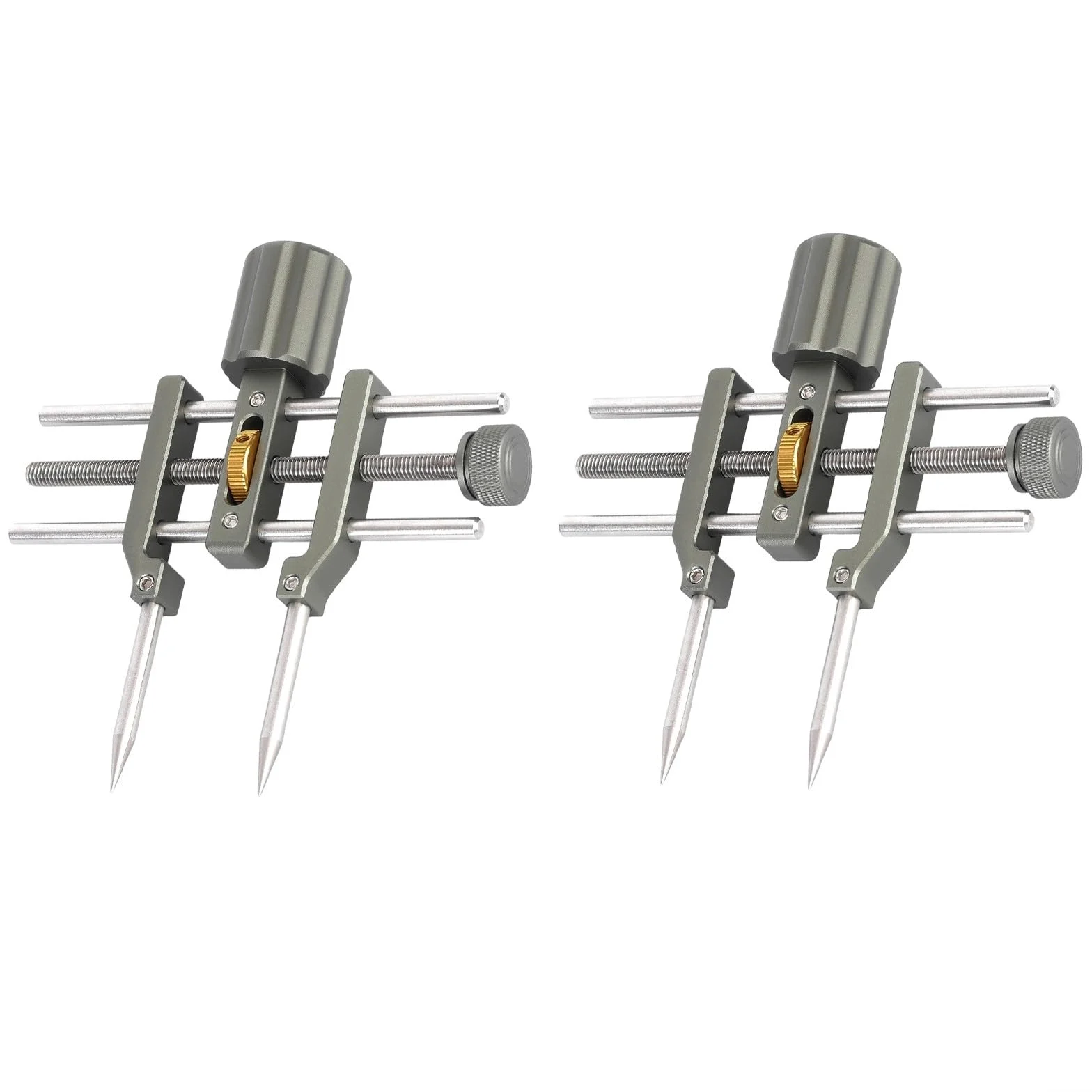 Oniissy Llave inglesa de lente ajustable, herramienta de reparación de lentes de precisión con perillas de ajuste duales, mango antideslizante para cámara/prismáticos, extracción de anillos ópticos (2