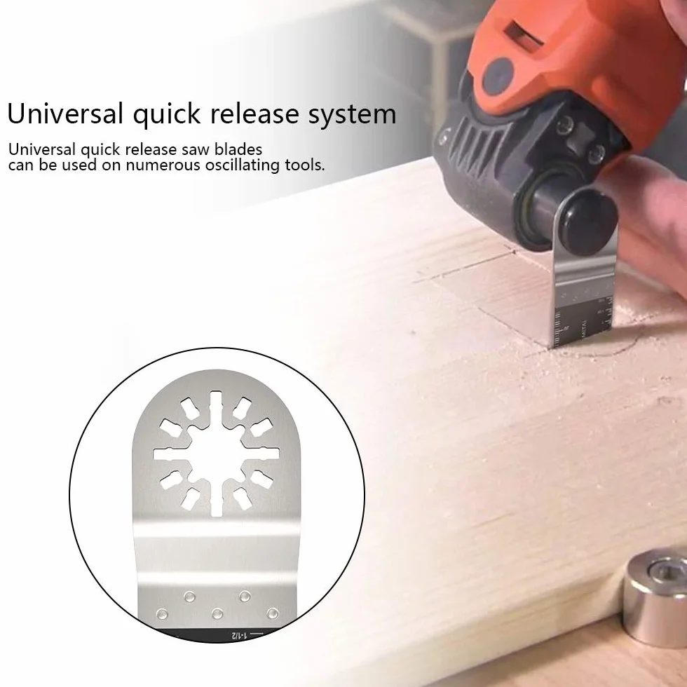 Cuchillas Mix 12 piezas para herramienta oscilante compatible con BOSCH, MAKITA, Dewalt