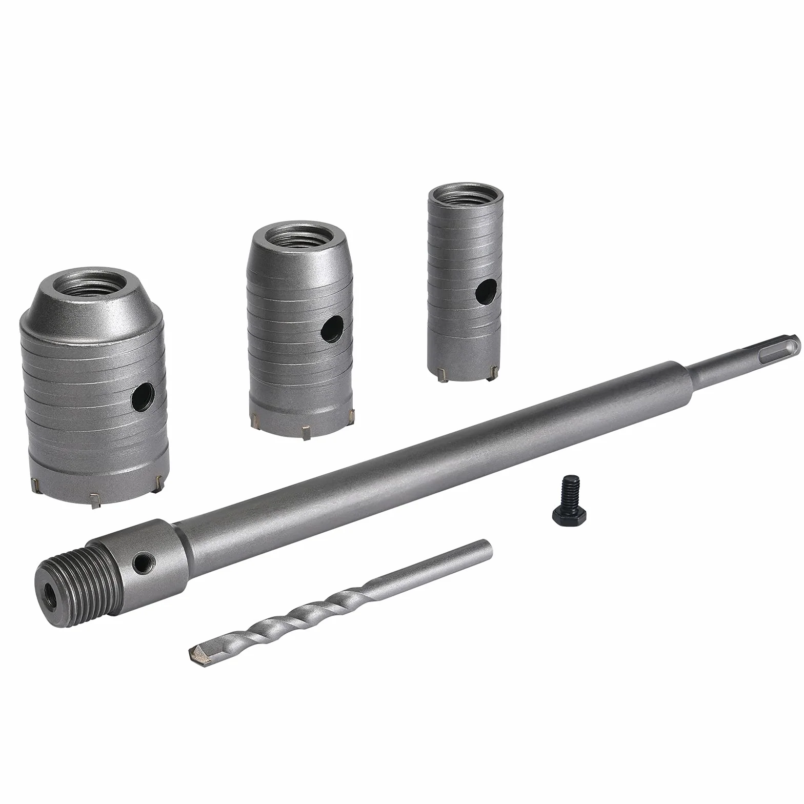 Flintronic® Brocas SDS Plus Hormigon, Brocas para Martillo, Brocas Cruzadas Hormigon Broca de Impacto para Hormigón, Cerámica (traje, Ø30mm,40mm,50mm)