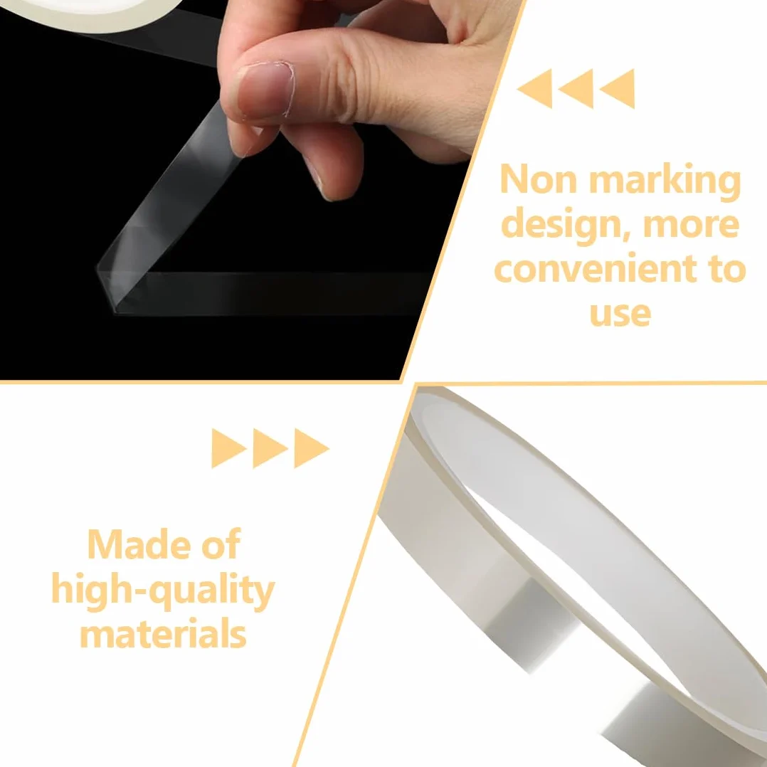 4 rollos de cinta térmica de sublimación transparente de 10 mm x 33 m, cinta resistente a altas temperaturas que no deja residuos, ideal para la transferencia de calor en tazas