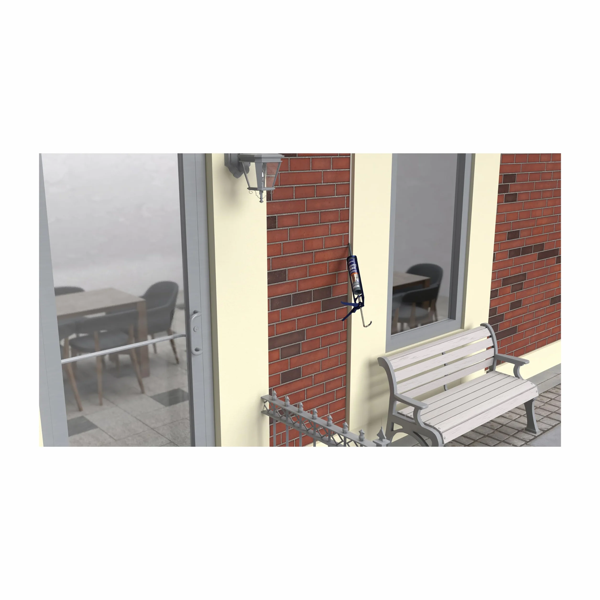 Bostik S590 - Sellador de sellado Edificio 4 en 1 - Interior y Exterior - Juntas de calafateo, Dilatación, Fachada y Acristalamiento - Color: Gris Antracita Ral 7016 - Cartucho 300 ml