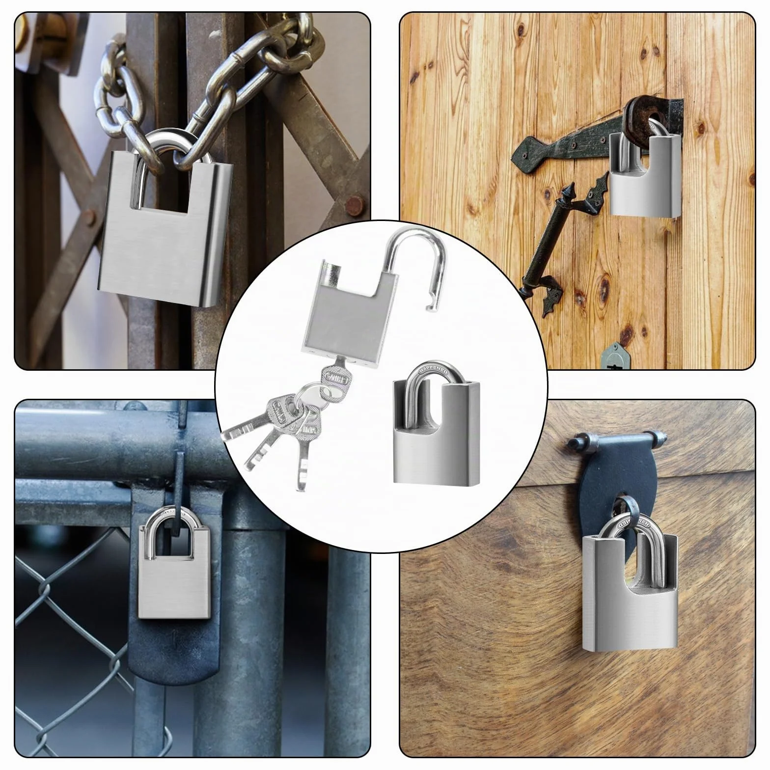 Candados Resistentes Impermeables 40 mm Alta Seguridad para Exteriores Contenedores Puertas