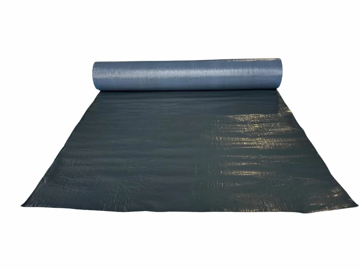 Banda autoadhesiva para impermeabilización de techos, corte 1 m - 1 m² Negro – Banda para tejado de betún con capa superior de aluminio – impermeabilización de techo sin llama – para cobertizo, casa