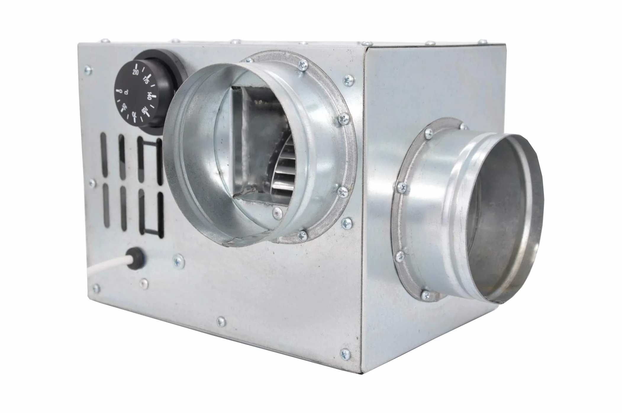 Distribución de Aire Caliente para Chimenea, Ventilador de Turbina AN0.5, 100 mm, 200 m3/h, Tamaño Compacto