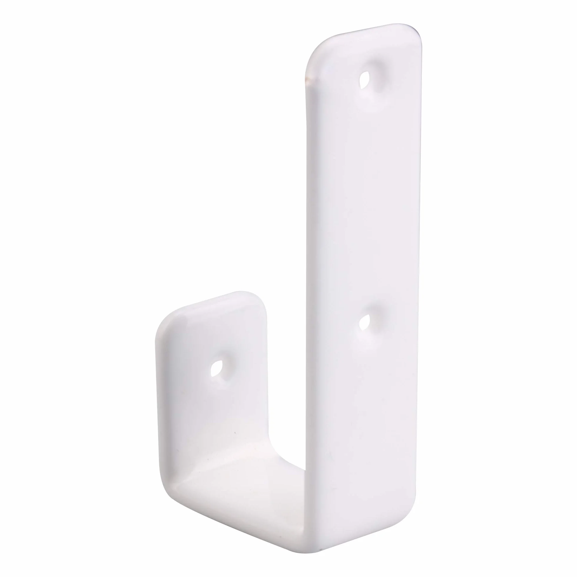 RDEXP 4 ganchos para literas y tornillos, 2,5 cm de ancho interior, color blanco