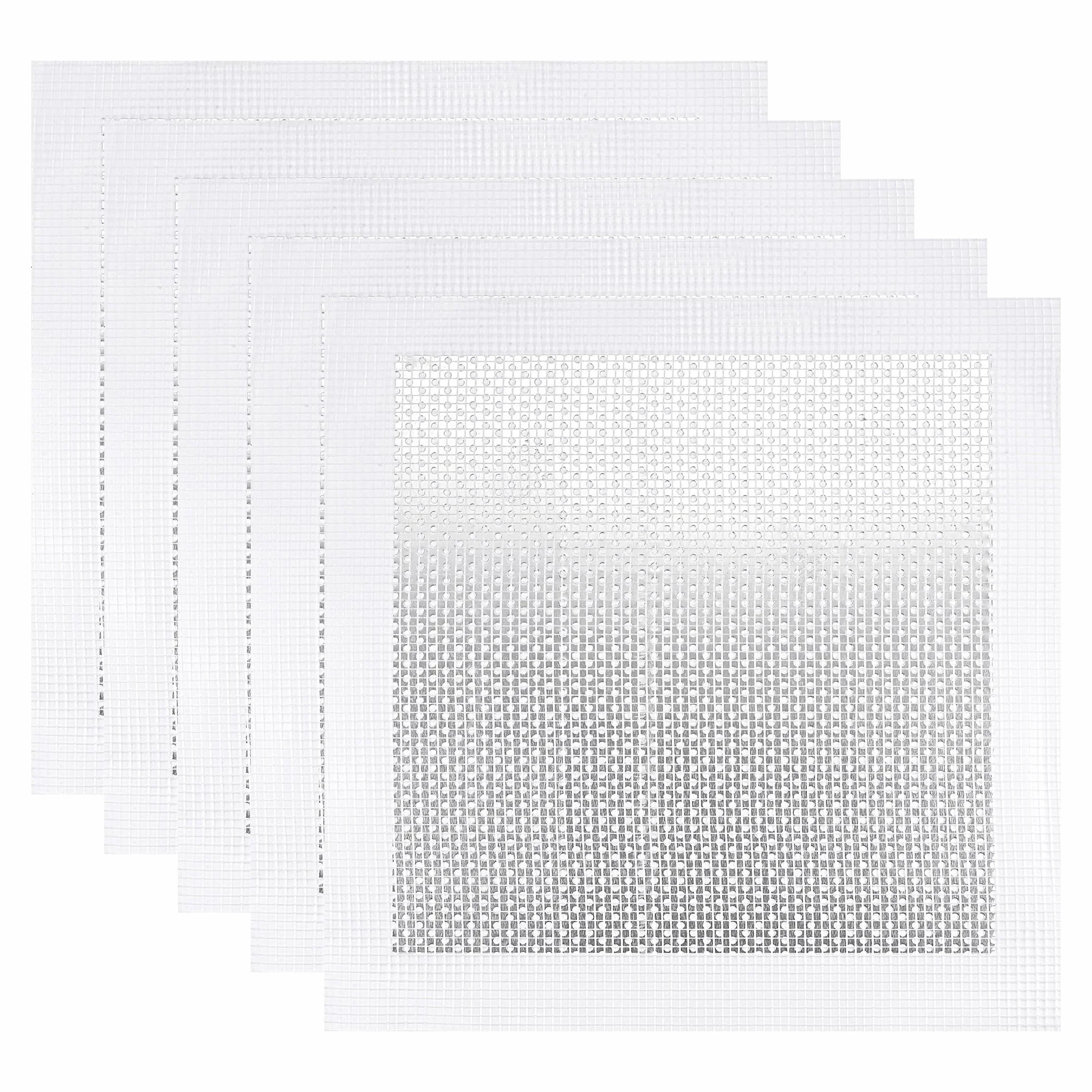 QUARKZMAN Parche de Reparación de Pared de Aluminio 8" x 8" Malla de Fibra de Vidrio Autoadhesiva sobre Placa Galvanizada 5 Piezas