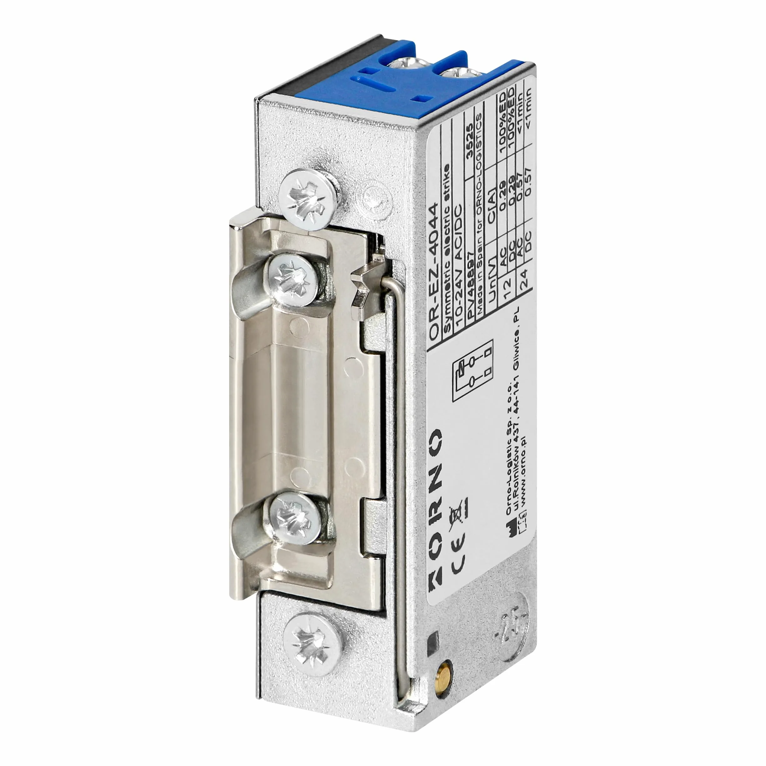 Cerradura Electrica Simétrica Para Puerta - Abrepuertas Electrico Con Ajuste Del Pestillo Baja Corriente 280 mA Para 12 V CC