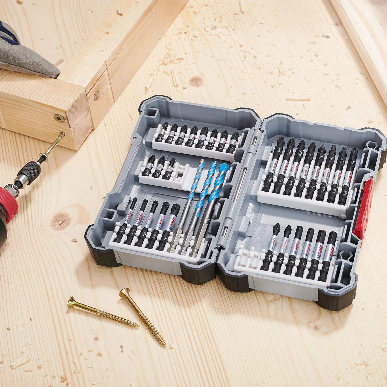 Bosch Professional 35x Set Pick and Click para taladrar y atornillar (Impact Control, Accesorios para Taladro Atornillador) - Amazon Edition