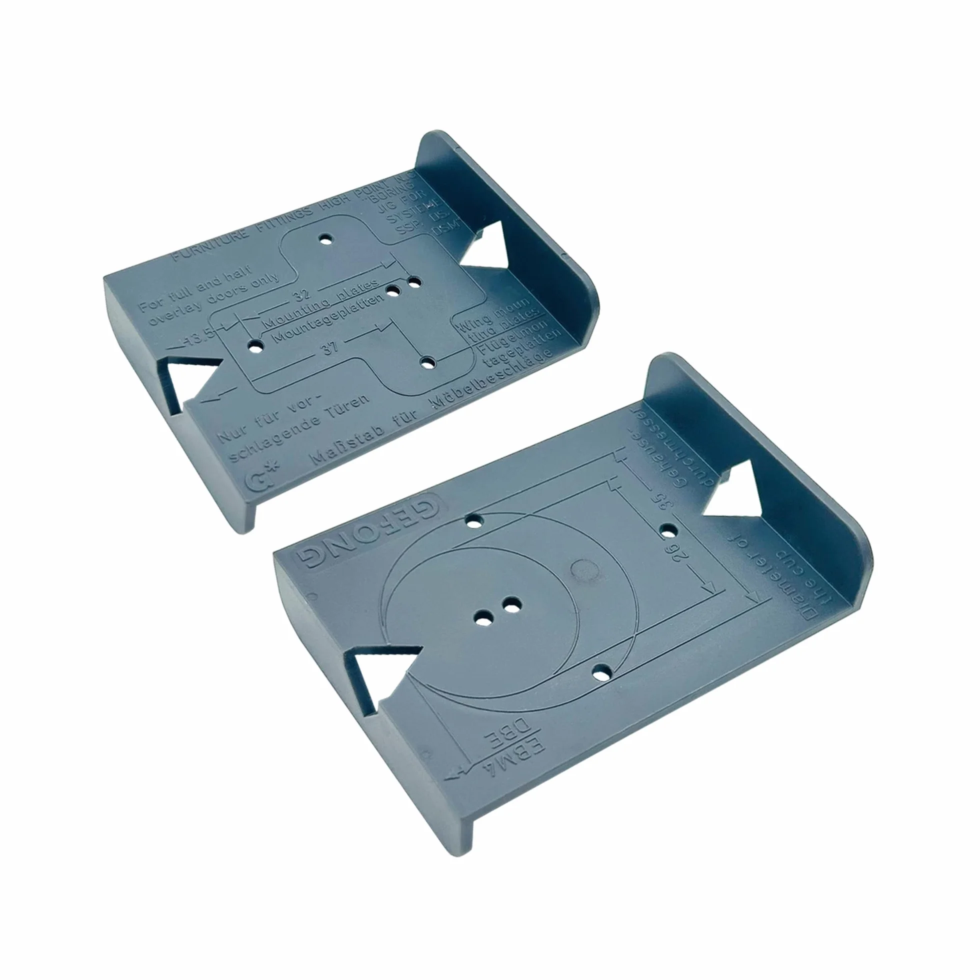 Bisagra Plantillas de Marcado de Orificios para Placas de Montaje Plantilla de Perforación Copa de 26 mm y 35 mm para Puerta de Armario Cocina Armario de Baño 2 Piezas